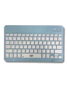 Wireless Bluetooth Keyboard And Mouse Set Kit Rechargeable Wireless Colorful - 藍色 - 查看 3