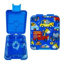 4-Grid Square Lunch Box, Suitable For Teenagers And School Staff, Cafeteria, Back To School Camping Picnic And Beach, Household Kitchen Goods, Microwave And Refrigerator Safe - Single Buckle Lunch Box - View 10