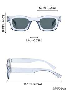 4 pièces Lunettes de soleil carrées pour hommes, accessoires de mode pour la rue et la plage. Idéal pour l'été, la plage, les vacances, l'extérieur et les voyages.