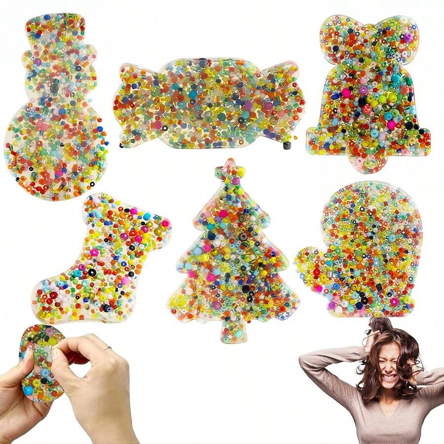Skin Peel Anxiety Toys Silicone Peel Anxiety Pad Anxiety,Relax Anxiety Toys For Adults,Party Gifts, Gift Filler,Christmas - Multicolor - View 1