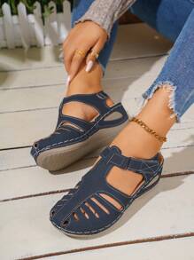 Women's Breathable Wedge Heel Lightweight Sandals, Versatile