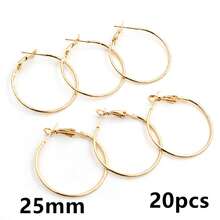 20个15-30毫米圆形耳环DIY首饰制作配件 - Earring hoops - 查看 14