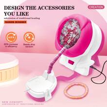 Rotating Clay Bead Maker Kit, Electric Bead Spinner For Jewelry Making, Includes Clay Beads & Ornament Pieces, Packaged In Craft Box For Necklaces, Bracelets & More - Polymer Clay - View 4