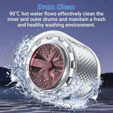 SMAD 2.7 Cu.Ft Compact Front Load Washing Machine, 25" Laundry Washer For Apartment Family Daily Use, Steam And Quick Wash, 16 Washing Cycles, 120V, White - 查看 5