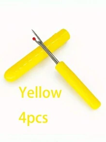 (1pc/2pcs/3pcs/4pcs) Plastic Seam Ripper, Sewing Seam Ripper, Cross Stitch Tool Seam Ripper, Small Seam Cutter, Sewing Tool Small Seam Ripper(Red, Blue, Green, Yellow And Random Colors Are Available)