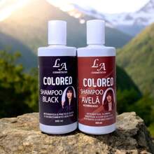 Darkening Shampoo For White Hair Colored Toning 300ml 100% Natural Effect Super Result - 黑色 - 查看 8