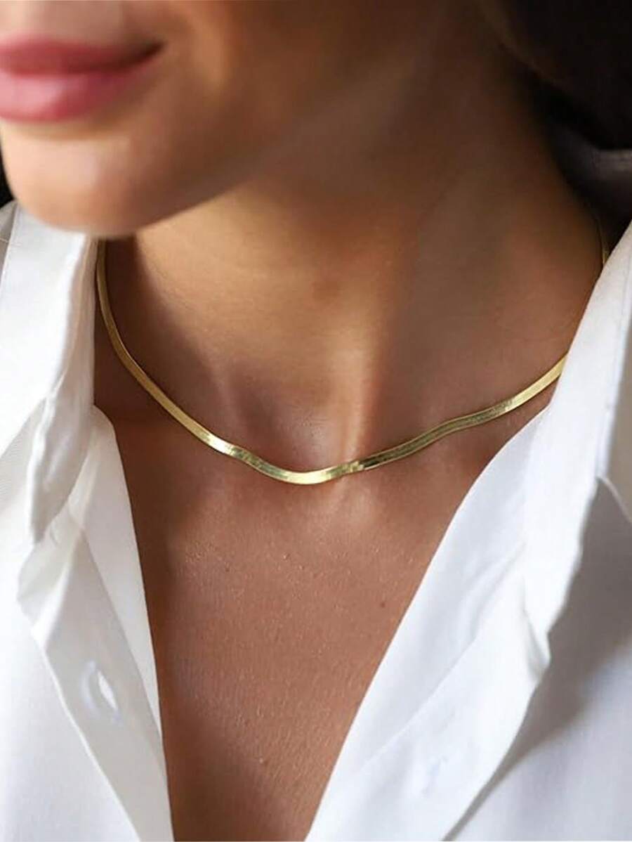 Collar de cadena plana · detalle 3