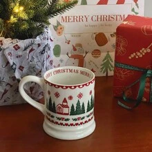 Christmas Ceramic Coffee Mugs, Highly Attractive Household Water Cups - Elegant Holiday Home Decor & Gifts Back To School