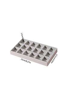 1pc 72 Grid Jewelry Drawer Storage Box, Clear Acrylic Jewelry Organizer For Earrings, Necklaces, Rings, Modern Style, With Dividers, Plastic Lockable Jewelry Box, Suitable For Travel, Desktop, Women's Jewelry Storage, Elegant 72-Slot Jewelry Organizer: Three-Layer Drawer Storage Box, Classified Accessory Stand - Clear And Space-Saving