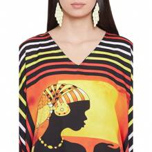 Gypsie Blu Fall Cloths For Women Plus Size Kaftan Long Maxi Dress Beach Coverup - Nhiều màu - Xem 6