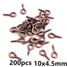 200 件小眼形别针 眼形别针 挂钩 孔眼 螺纹 DIY 珠宝制作配件 - Eyelets - 查看 15