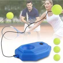 Moon Bunny Tennis Trainer Rebound Ball, Solo Tennis Training Equipment With 3/6 String Balls For Self Tennis Pracitce Training For Beginners - 6 chiếc - Xem 6