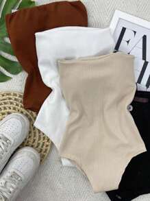 SHORT-FIT BODY WITH SEXY BULGE - Beige - View 2