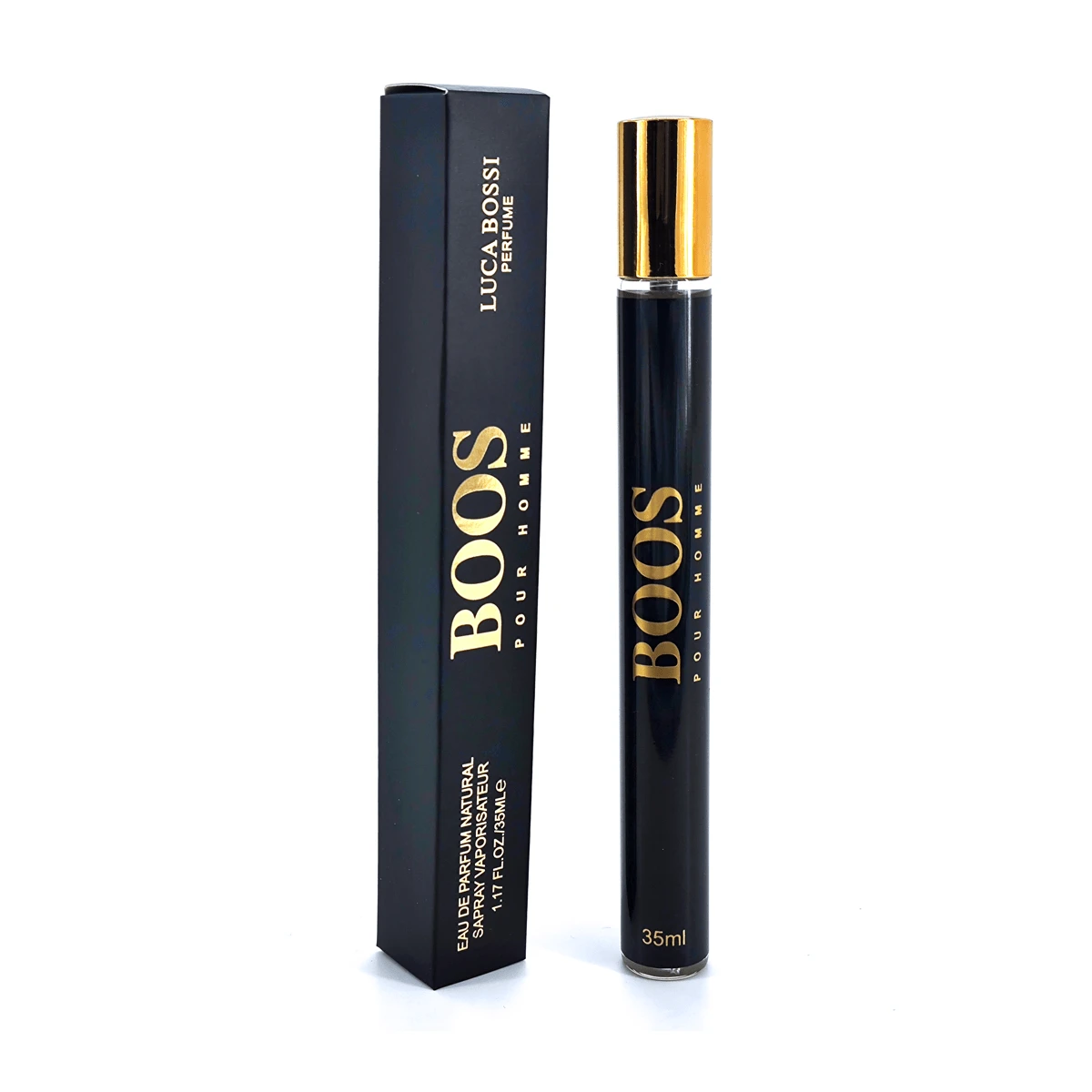 LOVALI BOOS POUR MAN 35ML Sweet Men's Scented Perfume Is Small And Exquisite, Suitable For Gifts And Easy To Carry. - Schwarz - Übersicht 1