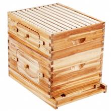 Artesian Beehive, Fir Boiled Wax Beehive, Automatic Honey Flow Device, A Full Set Of New Beekeeping Special Tools - Hộp sâu x 1+ Hộp trung bình x 1 - Xem 7