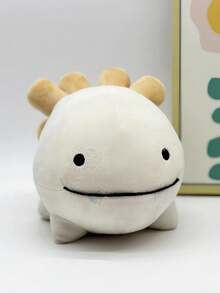 1pc Deepwoken Sharko Plush Smiling Big Mouth Salamander Cartoon Anime Animal Dolls As Christmas Gifts For Friends - Multicolor - View 7