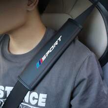 2 Peças Capa de Cinto de Segurança de Carro de Couro para BMW Série 1 3 5 7 2 4 6 X, X1 X3 X5 X6 X4, Proteção de Ombro para Cintos