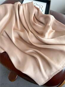 1pc Women Fashionable Creative Gradient Handpainted Satin Scarf Accessories Women - Champagne - View 2