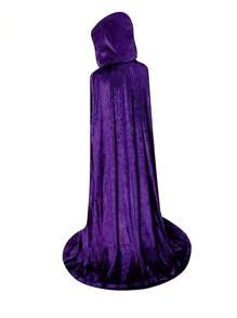 1 chiếc áo choàng nhung trùm đầu phù thủy ma cà rồng quỷ trang phục hóa trang Halloween sân khấu tiệc cosplay đạo cụ - nhiều màu - Xem 15