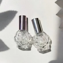 3pcs 10ML Rose Flower Glass Spray Perfume Bottles, Empty Glass Bottles For Perfume Decanting, Portable - Bottle - View 4
