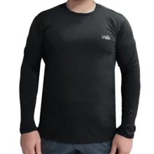 UV 50+ T-Shirt For Men With Long Sleeves And Quick Drying, Ideal For Gym, Fishing, Climbing, Running - 藏蓝色 - 查看 4