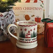 Christmas Ceramic Coffee Mugs, Highly Attractive Household Water Cups - Elegant Holiday Home Decor & Gifts Back To School