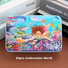 1 Box/60 Small Puzzle Pieces, Educational Early Education Toys, Small Puzzle Metal Boxes For Children's Intellectual Development, Wooden Puzzle Games With Puzzle Boards, Themed Puzzle Wooden Toys, Gifts For Boys And Girls In Kindergartens,Puzzle,Puzzles,Games - 60-piece Small Puzzle - View 30