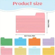 200 张彩色索引卡、空白网格卡、重型备忘卡，适用于学习、办公室、家庭学校用品、书写工具、学校办公室、儿童工具、学校用品 - 彩色 - 查看 4