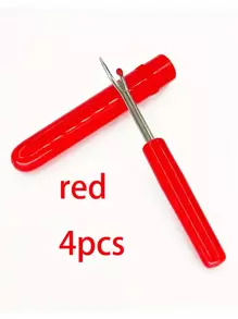 (1pc/2pcs/3pcs/4pcs) Plastic Seam Ripper, Sewing Seam Ripper, Cross Stitch Tool Seam Ripper, Small Seam Cutter, Sewing Tool Small Seam Ripper(Red, Blue, Green, Yellow And Random Colors Are Available)