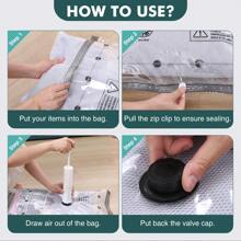 6 Pack Vacuum Storage Bags Space Saver Bags Vacuum Seal Bags , Space Bags, Vacuum Sealer Bags For Clothes, Comforters, Blankets, Bedding Home Travel Organizer