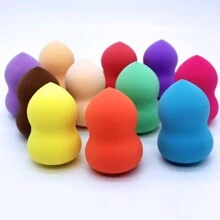 Kit 24 Makeup Sponges Base Concealer Powder Contour Colorful Anatomical Body - Nhiều màu - Xem 3