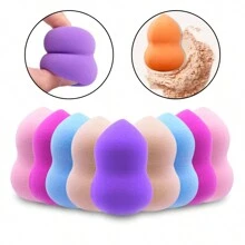 Kit 24 Makeup Sponges Base Concealer Powder Contour Colorful Anatomical Body - Nhiều màu - Xem 1