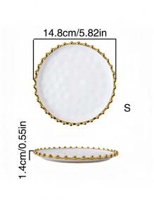 1 件陶瓷盘子，适用于家庭、客厅、餐厅、厨房牛排盘、西式托盘，适用于谷物、蔬菜、肉类、面包，适用于户外、婚礼、派对、礼物、生日 - 彩色 - 查看 17