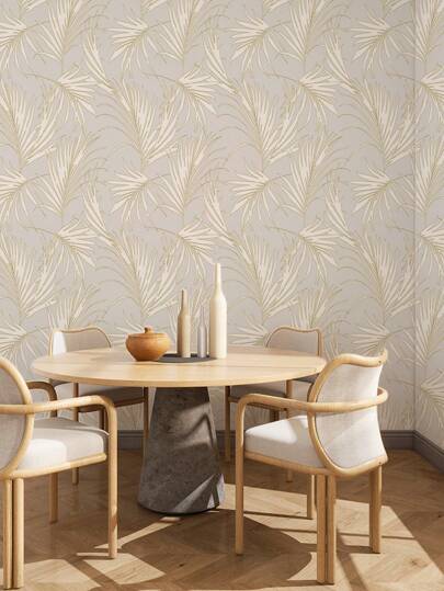 SUPSTICKER 1 Roll Vintage Leaf Sketch Seamless Pattern Wallpaper, Self-Adhesive Waterproof Wear-Resistant, Removable, Suitable For Living Room, Bedroom, Cabinet, Desk, Classroom, Dormitory Decoration, Available In 3 Sizes: 15.75X39.37 Inches/15.75X118.11 Inches/15.75X196.85 Inches, Removable Decorative Sticker For Wall, Wallboard, Wallpaper, Spring Decor, Refresh Your Home, Rama Decorative Sticker