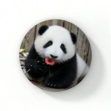 58mm Hoạt hình Dễ thương Đầy màu sắc Panda Nút Ghim Tôi yêu Panda Trái tim Trâm Cài Áo Huy hiệu Ba lô Phụ kiện Phần thưởng cho trẻ em Quà tặng bạn bè - 58mm - Xem 39