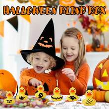 1set Halloween Duck Blind Box Comes 24 Grid Decoration Rubber Duck Toy Gift Box For Halloween - Black - View 7