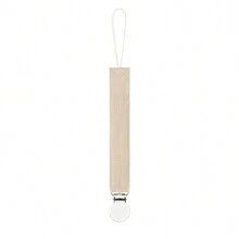 1 件双层皱褶面料时尚印花婴儿奶嘴夹和不锈钢奶嘴夹，适合日常使用 - 彩色 - 查看 23