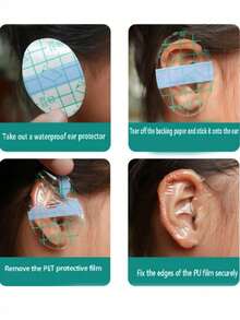 20pcs/Pack Disposable Waterproof Ear Plugs For Swimming, Bathing, Shower, Kids Ear Covers - White - View 3