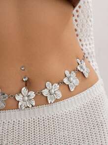 Sexy Belt Waist Chain Starfish Flowers For Women Summer Beach Bikinis Festival Accessories Body Chain Jewelry Accessories Clothing Accessory Valentines - Multicolor - View 6