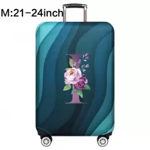 Capas de bagagem, capas de porta-malas, capas contra poeira, 18-32 polegadas, protetor, resistente a arranhões, impressão de corpo inteiro, mala de viagem, capa protetora lavável, acessórios de viagem, suprimentos de bagagem, moda, flor roxa, bolsa para escola, acessórios escolares, material escolar