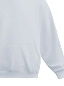 Jersey con capucha de unicolor de moda para hombre - Gris Claro - Ver 5