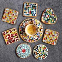 200pcs Vibrant Iridescent Crystal Glass Mosaic Tiles Assortment - Colorful DIY Craft Supplies For Art Projects, Home Decor, And Mosaic Art