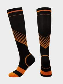 Unisex Striped Compression Socks, Suitable For Running, Cycling, Hiking, And Long-Standing Professions - Multicolor - View 10