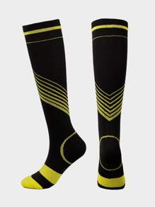 Unisex Striped Compression Socks, Suitable For Running, Cycling, Hiking, And Long-Standing Professions - Multicolor - View 8