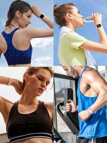 透气运动表带,兼容 38mm、40mm、41mm、42mm、44mm、45mm、49mm 表盘,男女通用,塑料软硅胶材质,彩色圆点孔设计,兼容 Series 11、10、9、8、7、6、5、4、3、2、1、SE、Ultra、3、2、1。 - 粉色 - 查看 9