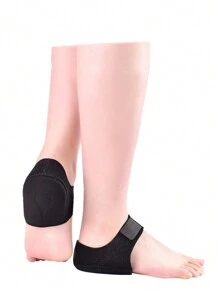 2pcs Thick 3-Layer Silicone Heel Protector Pads, Soft & Comfortable Heel Cushion Inserts For Casual Shoes & Boots, Suitable For Autumn/Winter, Shoes Accessories - Black - View 3