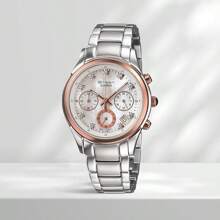 Casio Reloj de Dama Edifice Sheen Cronógrafo Diseño con Diamantes SHN-5003PS-7ADR - Blanco - Ver 8