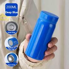 Botella de agua térmica portátil de doble vacío de acero inoxidable de 200ml 300ml/304, de vuelta a la escuela
