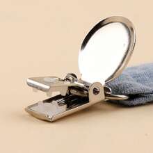 1 件双层皱褶面料时尚印花婴儿奶嘴夹和不锈钢奶嘴夹，适合日常使用 - 彩色 - 查看 8