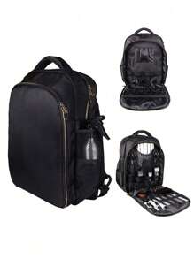 1 Pc Barber Backpack Hair Accessories Large Capacity Hairdressing Scissors Tools Bag Organizer For Salon Styling Makeup Tools,Back To School,Travel Holiday Essentials,Hair Accessories For Women - Multicolor - View 9